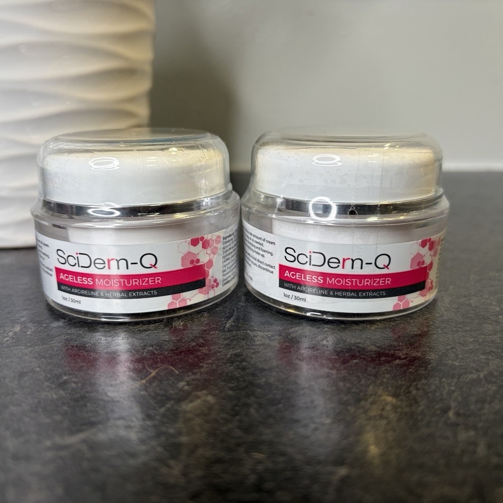 SciDerm-Q Ageless Moisturizer 1 oz Herbal Extract SEALED Lot Of 2